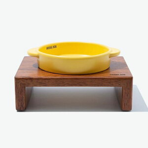 即納【BRIDGE.DOG】BRIDGE MINI POT(YELLOW) 韓国 犬用品 ドッググッズ フードウェア 犬お皿 フードボウル 餌皿 水飲み 給水器 犬