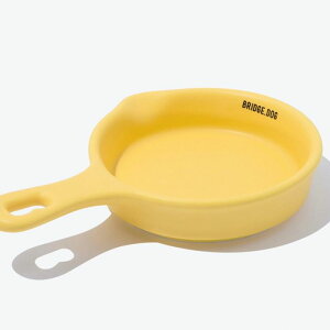 即納【BRIDGE.DOG】BRIDGE MINI PAN(YELLOW) 韓国 犬用品 ドッググッズ フードウェア 犬お皿 フードボウル 餌皿 水飲み 給水器 犬