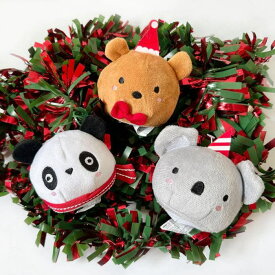 即納【Hey Cuzzies】Beary Christmas Mochi Dog Toy