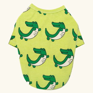 [yandblankzLazy crocodile T-shirt  hbOEFA ̕ TVc ^ ^ ^ Lk pi hbOObY LN^[ eB[Vc  dogwear ̗m C|[g ؍
