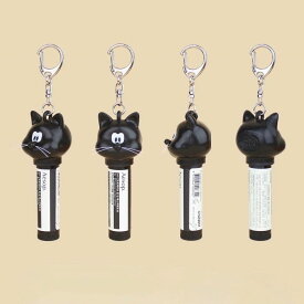 ※予約販売【CRR】Character Lip Cover（Cat Black）韓国 犬用品 ドッググッズ 猫用品 キャラクター リップクリーム 黒猫 キーホルダー ブラック 黒猫　リップカバー　バームキャップ　リップキャップ　チャーム　リップホルダー　リップバーム　リップキャップ
