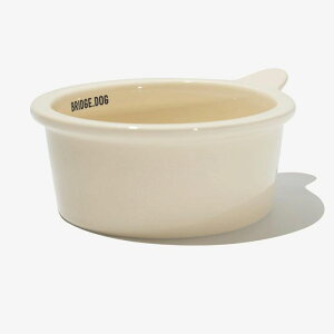 ※予約販売【BRIDGE.DOG】BRIDGE MINI BOWL(BABY CREAM)艶あり 韓国 犬用品 ドッググッズ フードウェア 犬お皿 フードボウル 餌皿 水飲み 給水器 餌