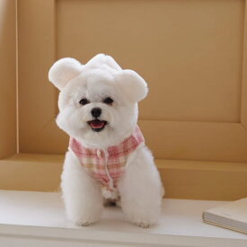 ※予約販売【Hi Yeboo】White Bear（ピンク） 韓国 ブランド かわいい おしゃれ プレゼント 小型犬 NEW 秋 冬 犬