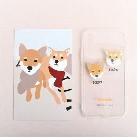 ※予約販売　2匹【fet.studio × URBAN DOG TOKYO】Clear face Iphone case（2匹） 韓国 ブランド かわいい おしゃれ プレゼント 小型犬 おもちゃ うちの子グッズ うちの子 アイフォンケース スマホケース NEW 犬 猫