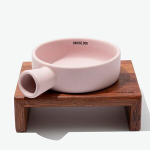 即納【BRIDGE.DOG】BRIDGE PAN(PINK) 韓国 犬用品 ドッググッズ フードウェア 犬お皿 フードボウル 餌皿 水飲み 給水器 食器