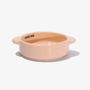 ※予約販売【BRIDGE.DOG】BRIDGE TOY POT(BABY PEACH)艶あり 韓国 犬用品 ドッググッズ フードウェア 犬お皿 フードボウル 餌皿 水飲み 給水器 食器