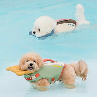 即納【BITE ME】Aqua Bear Life Vest（2 colors） 韓国 犬用品 ドッググッズ ライフジャケット 浮き輪 水…
