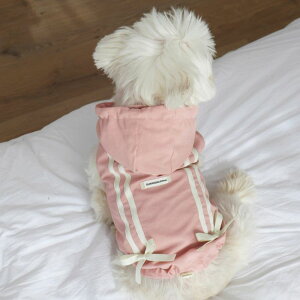 ���[�yDURANG RURANG�zRibbon Hood Wind Breaker�iBaby Pink�j ���� �h�b�O�E�F�A ���̕� ���^�� ���^���� ���p�i �h�b�O�O�b�Y �؍� �t �t��