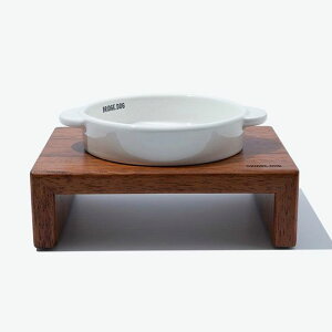 即納【BRIDGE.DOG】BRIDGE MINI POT(WHITE)艶あり 韓国 犬用品 ドッググッズ フードウェア 犬お皿 フードボウル 餌皿 水飲み 給水器 餌