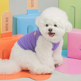 ※予約販売【BITE ME】Ice cool-rop T-shirt（Purple） 韓国 ブランド かわいい おしゃれ プレゼント 小型犬 NEW 春 夏 秋 ペット用品