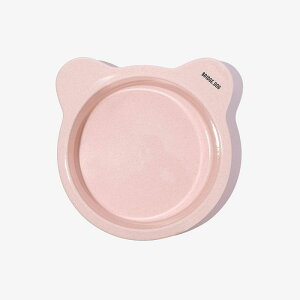 ※予約販売【BRIDGE.DOG】BIG BEAR BOWL(BERRY BEAR)艶あり 韓国 犬用品 ドッググッズ フードウェア 犬お皿 フードボウル 餌皿 水飲み 給水器 食器