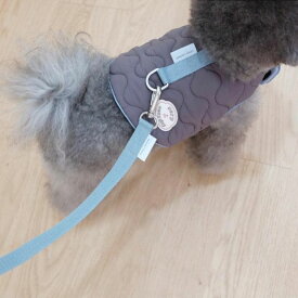 即納【cosy corner】Aero heat softpat harness & Leash (SET)（チャコール） 韓国 ブランド かわいい おしゃれ プレゼント 小型犬 ハーネス リード 散歩グッズ NEW 秋 冬 犬
