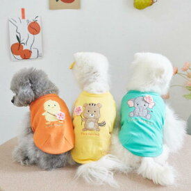 ※予約販売【Pets&Me】アニマルブロッサムTシャツ 韓国 ブランド かわいい おしゃれ プレゼント 小型犬 NEW 春 夏 秋