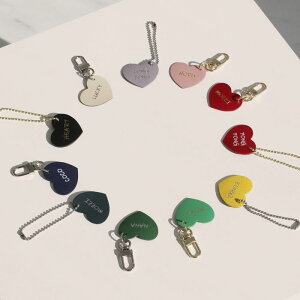 \̔ymaison de miuzHeart Leather Name Tag ؍ uh 킢  v[g ^ obO qD ̎qObY ̎q ^I l[^O UObY NEW  z_[