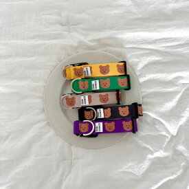 ※予約販売【OUNCE】Simple Bear Collar 韓国 犬用品 ドッググッズ 首輪 ドッグカラー 犬首輪小型犬 犬首輪 犬用首輪 リード 犬のリード