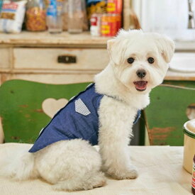 即納【BENNYS】DENIM BUTTON TOPS 韓国 ブランド かわいい おしゃれ プレゼント 小型犬 NEW 春 夏 秋 軽量