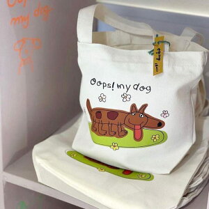 即納【OOPS! MY DOG】Mini Walking Tote Bag(Odd Dog) バッグ 散歩バッグ ドッグバッグ 犬用バッグ 軽量 軽い 犬用品 ドッググッズ 丈夫 便利