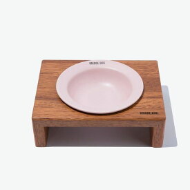 ※予約販売【BRIDGE.DOG】BRIDGE MINI DISH（PINK） 韓国 ブランド かわいい おしゃれ プレゼント 小型犬 マット フードボウル 給水器 NEW 餌 皿 食器 犬 猫 雨