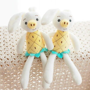 [ybezibebiz ORGANIC COTTON TOYipineapple pig rabbitj ؍ uh 킢  v[g ^  NEW H ~  J