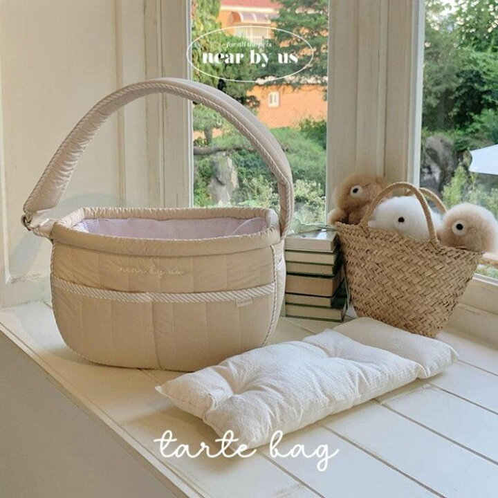 楽天市場】※予約販売【near by us】tarte bag (mocha beige) 韓国 