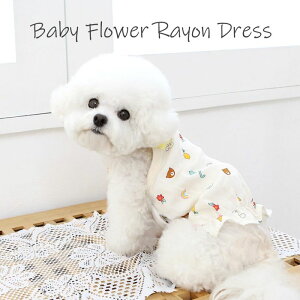 \̔yITS DOGzBaby Flower Rayon Dress  hbOEFA ̕ hX ؍ pi hbOObY ^ ^ 