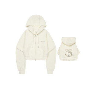 \̔yARUMARUzHELLO KITTY × ARUMARU Cropped hoodie zip jacket setiIvoryj pi hbOObY hbOEFA  ̕ ^ ^ TVc X[uX ؍