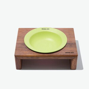 ※予約販売【BRIDGE.DOG】BRIDGE MINI DISH(GREEN) 韓国 ブランド かわいい おしゃれ プレゼント 小型犬 マット フードボウル 給水器 NEW 餌 皿 食器 犬 猫 雨