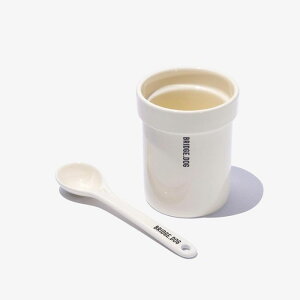 [yBRIDGE.DOGzSPOON & SPOON HOLDER (SET) - BABY CREAM ؍ pi hbOObY t[hEFA M t[h{E aM   a