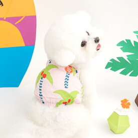 ※予約販売【BITE ME】Coco Palm Balloon Top（Pink） 韓国 ブランド かわいい おしゃれ プレゼント 小型犬 NEW 春 夏 ペット用品