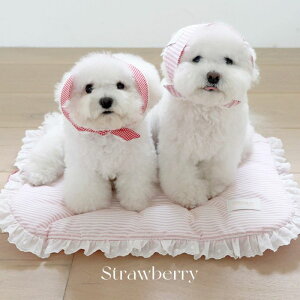 ���\��̔��ynear by us�zReversible Cloud Mat�iStrawberry�j �؍� ���p�i �h�b�O�O�b�Y �}�b�g ���}�b�g �y�b�g�p�}�b�g �y�b�g�}�b�g ���p�}�b�g �u�����P�b�g �֗�