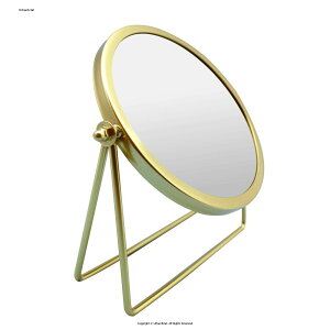 ���ϋ� �~���[ �S�[���h �t���[�� �ی` ��� �X�^���h 360° ��] 21.5x18.5x5cm