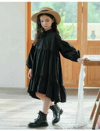 ワンピース 長袖 長袖ワンピース シャツワンピース 女の子 キッズ 子供服 春 秋 子ども服 小学生 ガール…