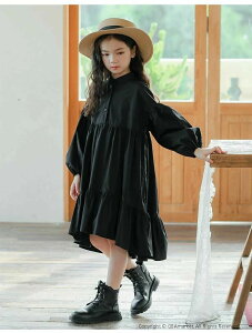 ワンピース 長袖 長袖ワンピース シャツワンピース 女の子 キッズ 子供服 春 秋 子ども服 小学生 ガールズ 通学 お出かけ カジュアル 子供ワンピース キッズワンピース モード かわいい 可愛