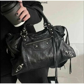 トートバッグ レディース ショルダーバッグ ギャル系 エディターズバッグ 2way バレンシアガ風 おしゃれ 送料無料 ファスナー付き 大きめ 通勤 鏡付き