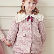 コート ウール100 白 襟付き 女児150cm コート｜ウールコート