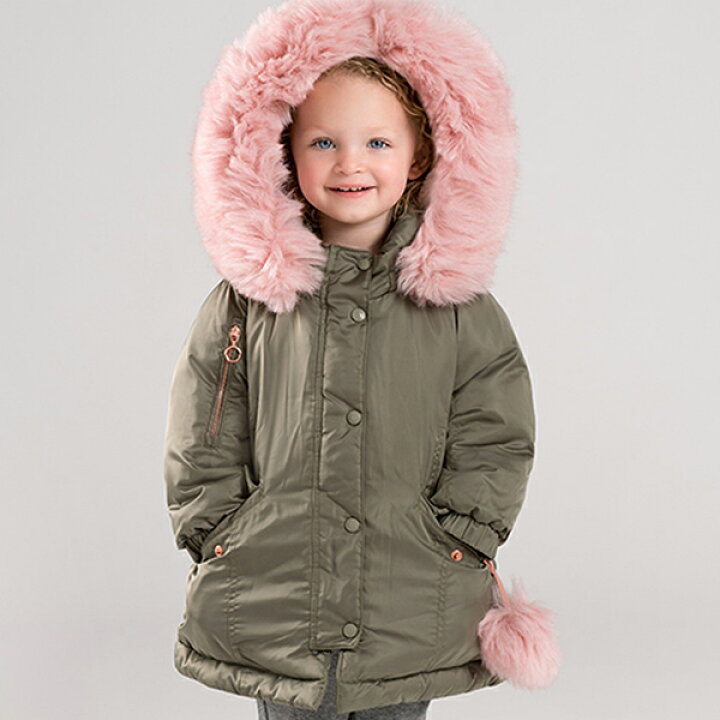 楽天市場 モッズコート 女の子 アウター ダウンジャケット 子供 冬 ファー 80 90 100 110 1 130 Cm Db Dave Bella デイブ ベラ シンプル 上品 アーバン ミニ スタイル