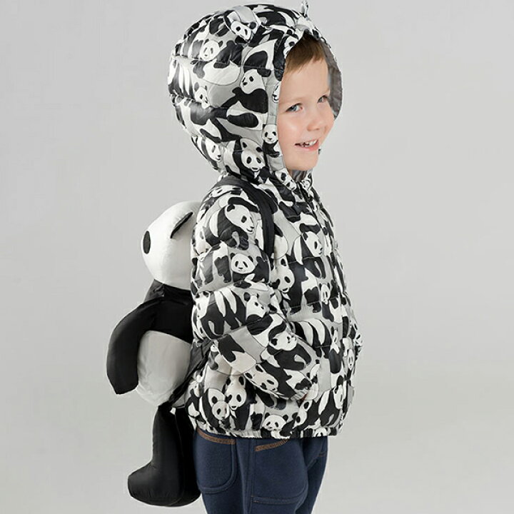 楽天市場】アウター 男の子 ダウン ジャケット 子供服 フード パンダ  