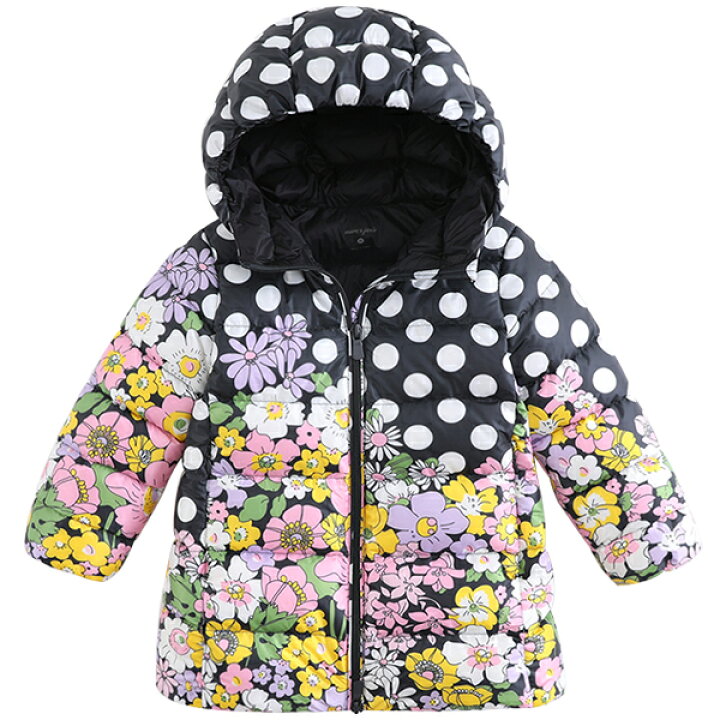 楽天市場 女の子 アウター ダウンジャケット 軽量 ドット柄 花柄 冬 90 100 110 1 130 140 Cm Tw19 Marc Janie シンプル 上品 フォーマル カジュアル アーバン ミニ スタイル