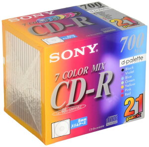 �\�j�[ CD-R���f�B�A 5mm�P�[�X 21�� 21CDQ80EX