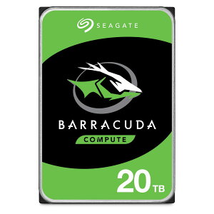 Seagate Barracuda 20TB �����n�[�h�h���C�u 7200 U/���A512MB�L���b�V���ASATA 6Gb/s�A3.5�C���` (ST20000DM001)