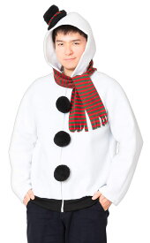 クリアストーン(Clearstone) コスプレ クリスマス 雪だるまパーカー 雪だるま ゆきだるま パーカー スノーマン メンズ ホワイト 衣装 仮装 コスチューム