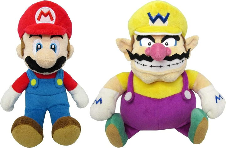 楽天市場】三英貿易 スーパーマリオ マリオ＆ワリオ(S) ぬいぐるみ 2 