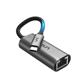 USB C LANケーブル [Thunderbolt 3] uni Type C 有線LANアダプタ Ethernet 高速LAN アダプタ ケーブル RJ45 イーサネット ギガビット