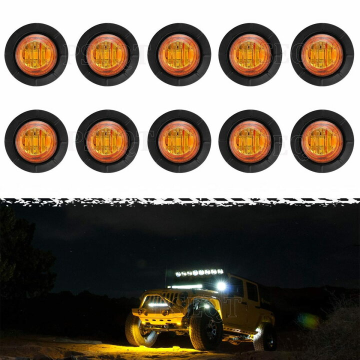 楽天市場】PSEQT 3 LED ラウンドロックライト 車 アンダーグロー 