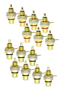 �t�@�r�����X�� RCA �W���b�N �����b�L ���X �R�l�N�^ ���� �^��� �A���v �I�[�f�B�I �[�q �� ���b�h �� �u���b�N �e 7�� ���v 14�� �Z�b�g