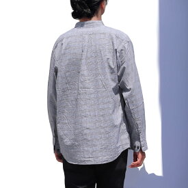 バンドカラー 長袖シャツ アップスケープ オーディエンス テーパードシャツ Upscape Audience ( aud6439 ) ドロップショルダー メンズ ブロードシャツ オックスフォード 白シャツ 日本製 メイドインジャパン チノシャツ ミリタリー 無地 メンズ おしゃれ アーベン 2026年