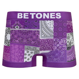 【 BANDANA 】ビトーンズ BETONES バンダナ ボクサーパンツ アンダーウェア 下着 インナー BAN001-6 メンズ レディース ユニセックス ペアパンツ お揃い 速乾 伸縮 プリント シームレス ギフト かわいい おしゃれ urbene アーベン 普段使い