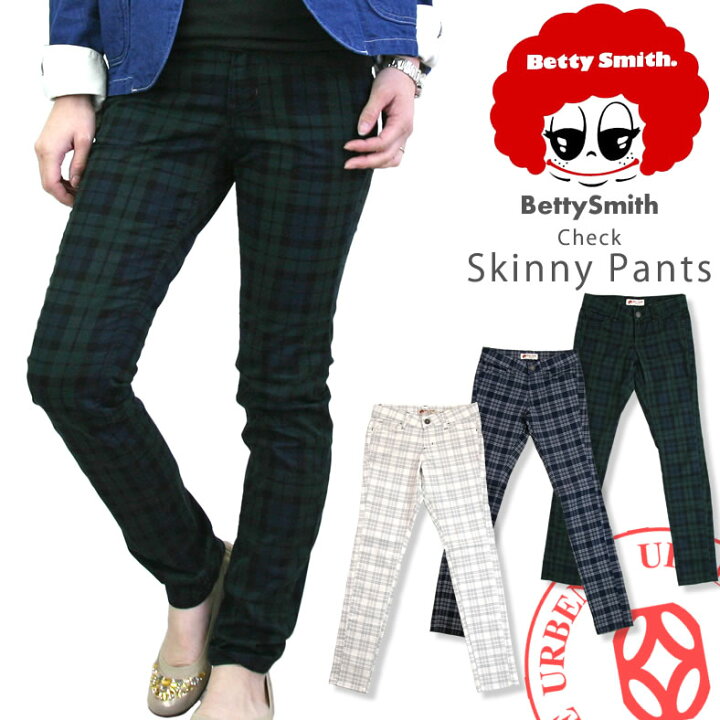 楽天市場】ベティスミス テーパード Betty Smith チェック ストレッチ 