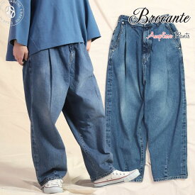 【 今期生産分遂に入荷 】ワイドジーンズ ブロカント 12ozリングデニム アンプリッセパンツ Brocante テーパード タックデニムパンツ ( 33-330c ) DMG ドミンゴ プリーツ ボトムス レディース 送料無料 ディーエムジー おしゃれ アーベン 普段使い 実用的 2026年 楽天