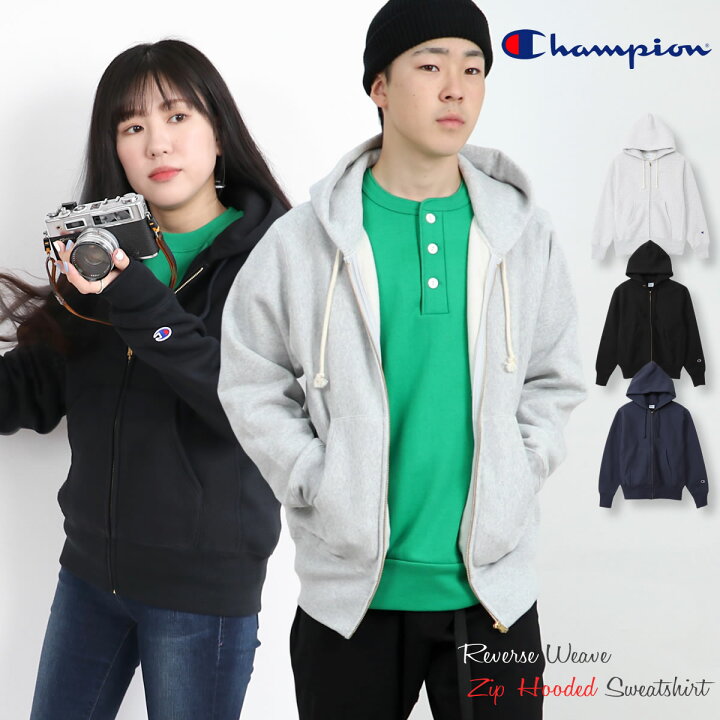 楽天市場】ジップパーカー チャンピオン リバースウィーブ Champion 